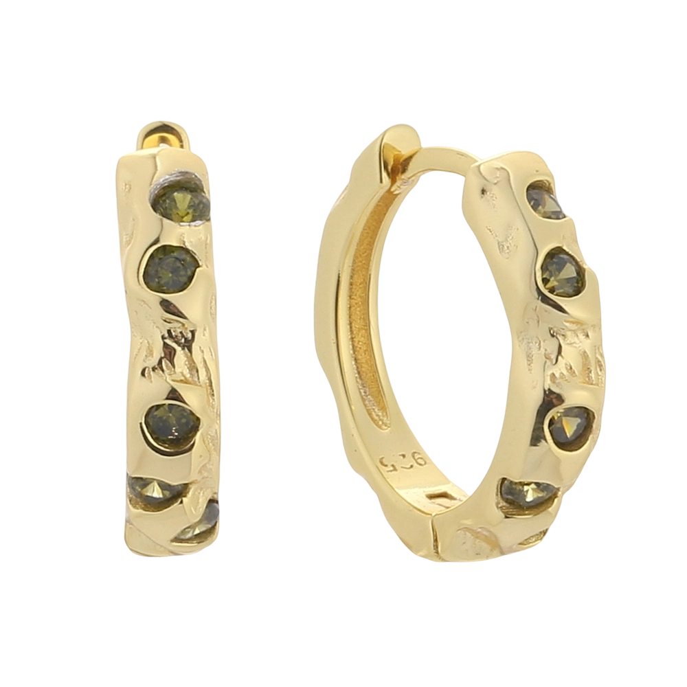 E08728 Brinco em Prata de Lei 925 com Zirc&ocirc;nia C&uacute;bica