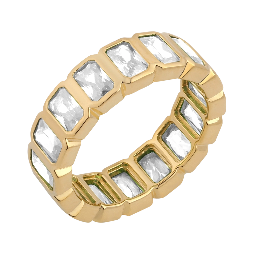 Anel R02802 em prata de lei 925 com zirc&ocirc;nia c&uacute;bica