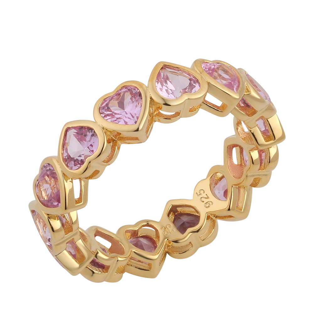 Anel R03230 em prata de lei 925 com zirc&ocirc;nia c&uacute;bica