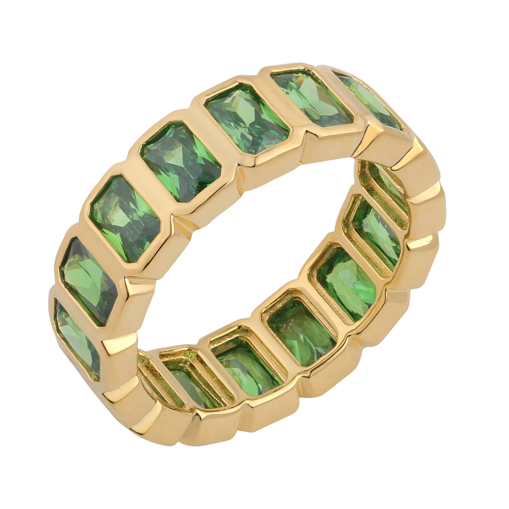 Anel R03939 em prata de lei 925 com zirc&ocirc;nia c&uacute;bica